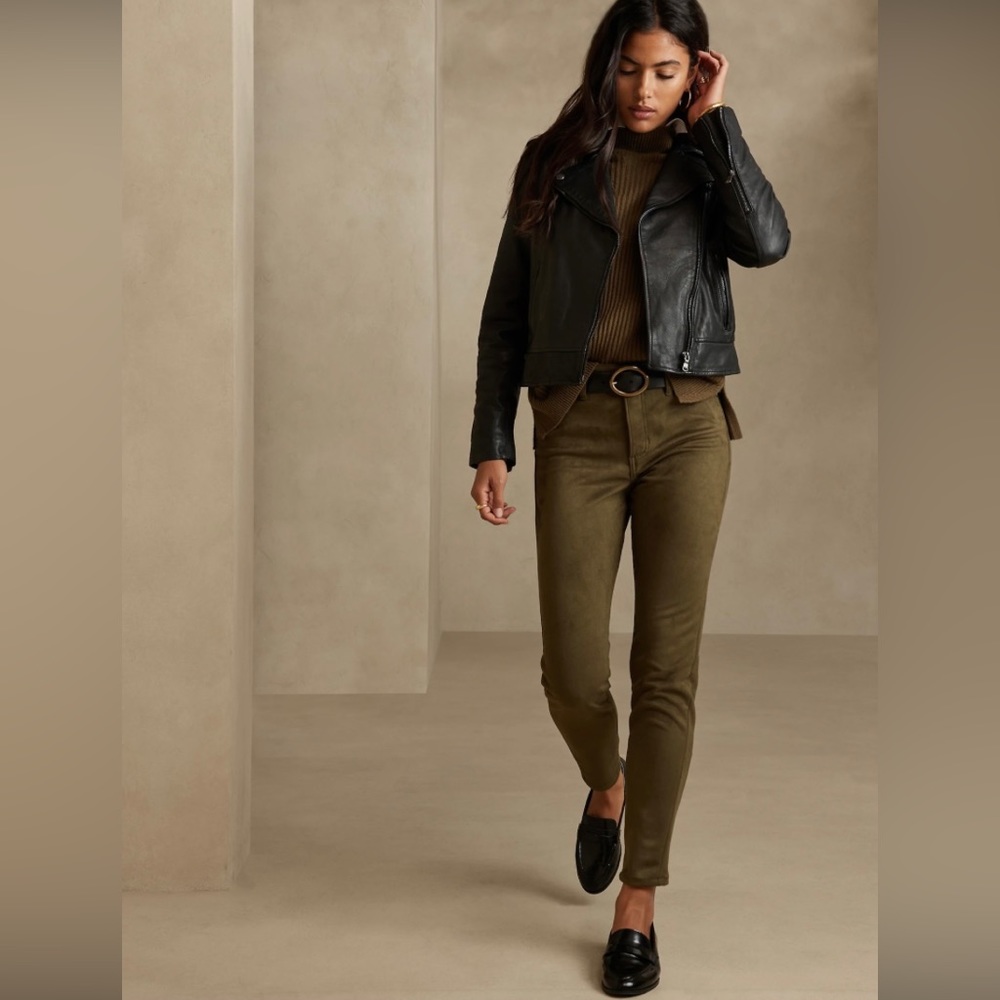 Banana Republic Factory Petite Vegan Suede Jeans